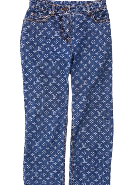 louis vuitton monogram jeans black|louis Vuitton Monogram denim mini pleaty blue.